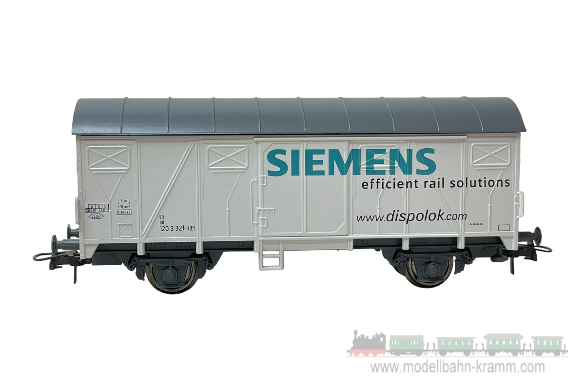 1A.second hand goods 711.0047715.001, EAN 2000075576439: Roco H0 DC 47715 gedeckter Güterwagen Siemens DB