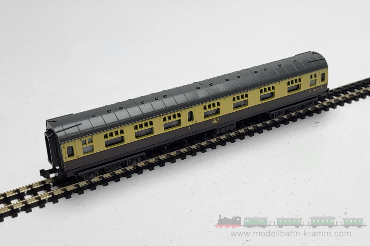 1A.Gebrauchtware 870.0013004.002, EAN 2000075649973: Trix N 13004 Reisezugwagen MK 1 Corridor Composite Coach braun/beige British Railways