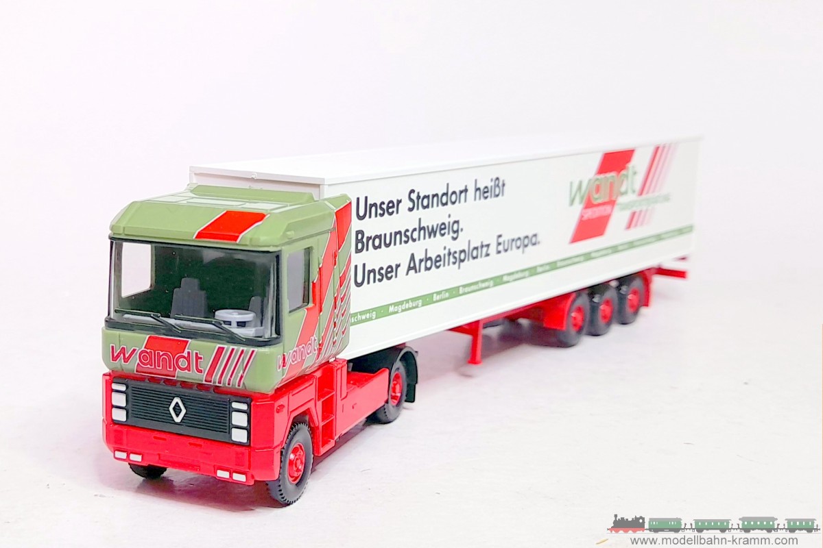 1A.second hand goods 940.0054601.001, EAN 2000075560896: Wiking H0 54601 Renault AE Sattelzug Spedition Wandt