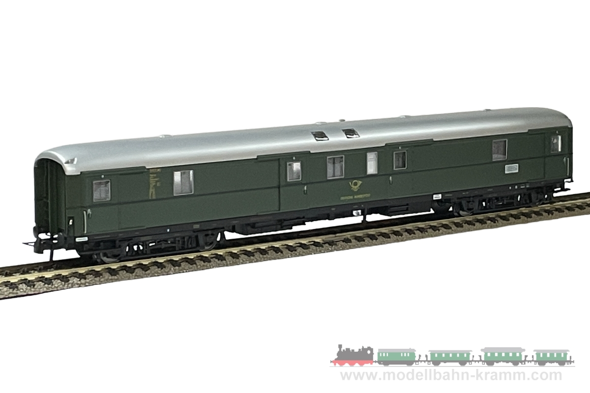 1A.Gebrauchtware 990.0010205.001, EAN 2000075451781: Dingler H0 010205 Bahnpostwagen 4-achsig grün DBP