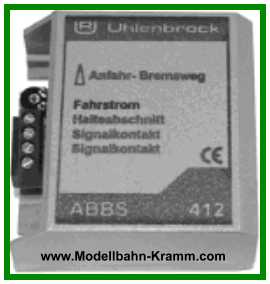 Uhlenbrock 41200, EAN 4033405412006: ABBS,Anf.+Brems,N/HO
