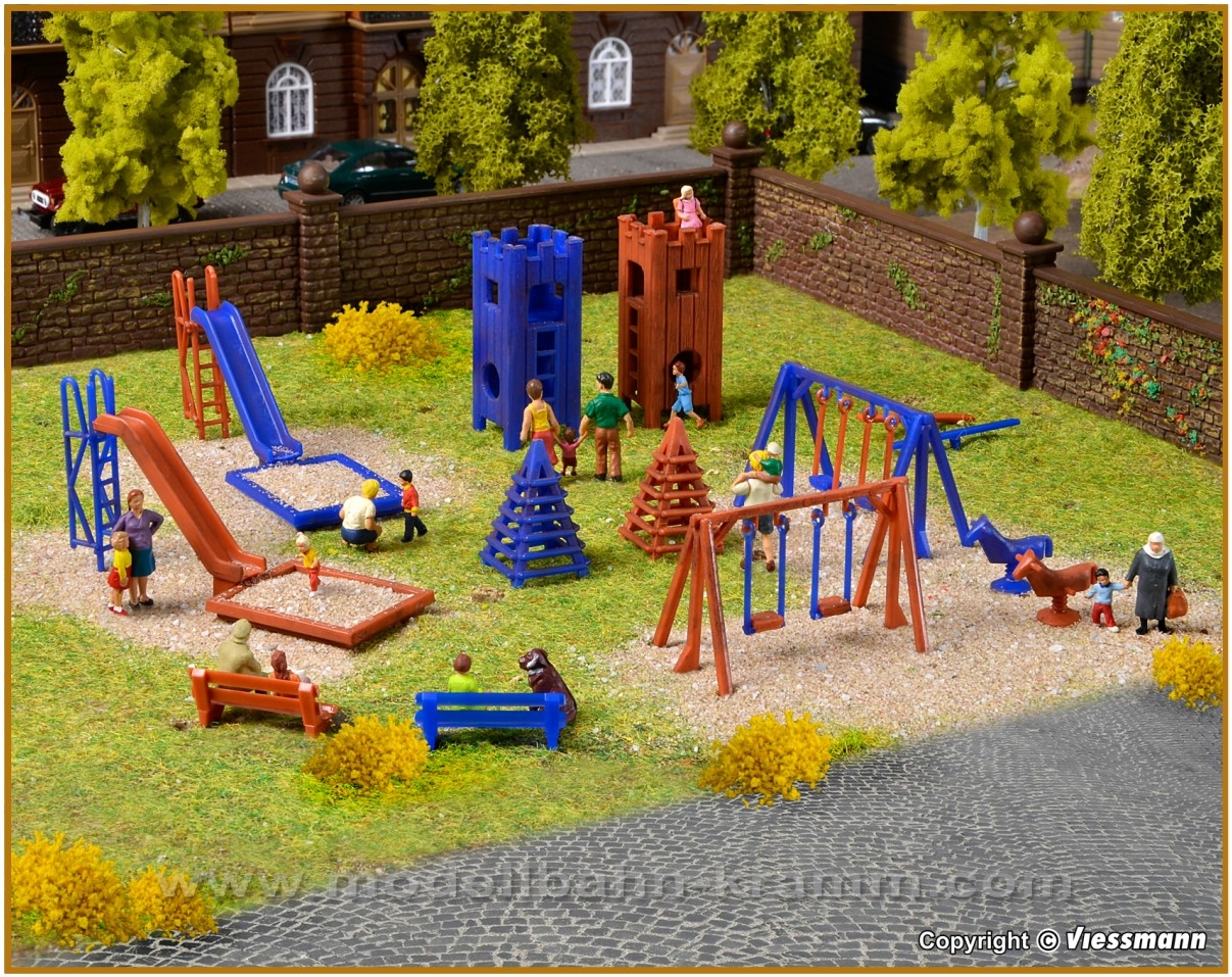 Vollmer 43665, EAN 4026602436654: H0 Deko-Set Kinderspielplatz