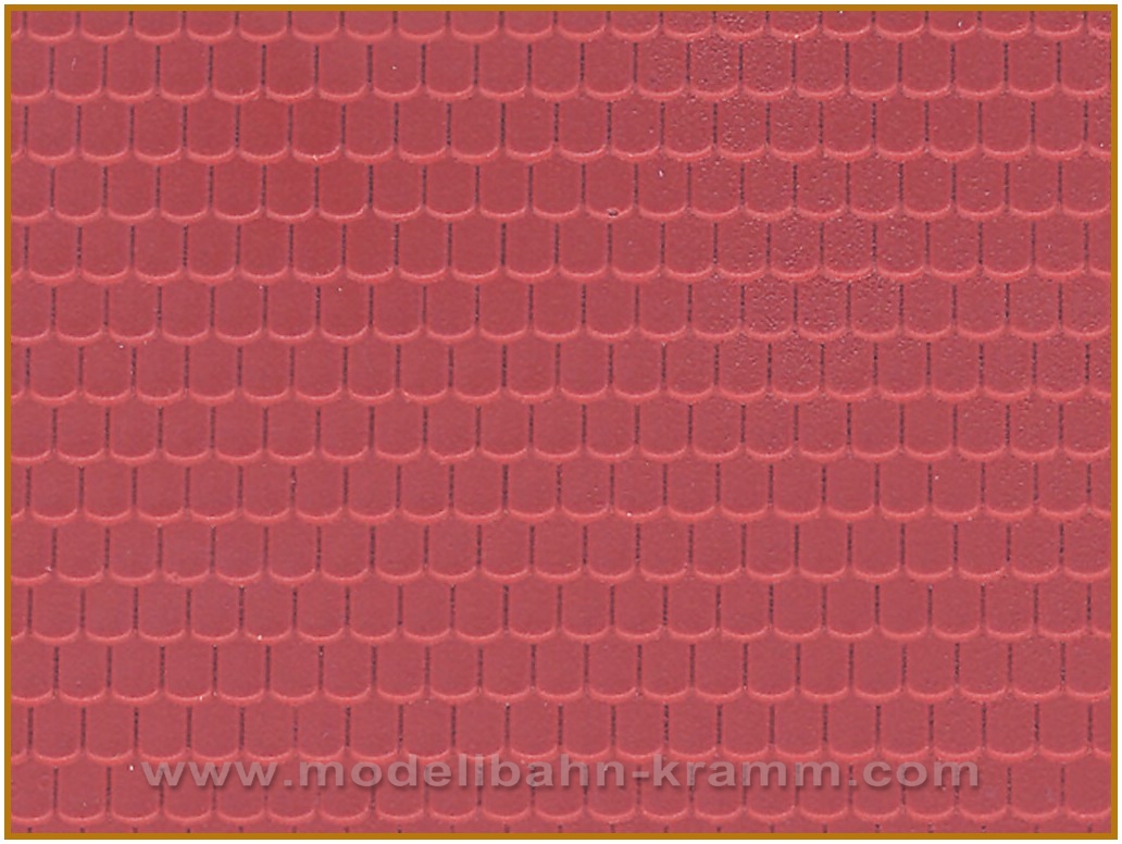 Vollmer 46026, EAN 4026602460260: H0 Dachplatte Ziegel aus Kunststoff