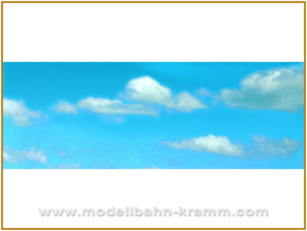 Vollmer 46112, EAN 4026602461120: Hintergrundkulisse Wolken, dreiteilig, 266 x 48 cm
