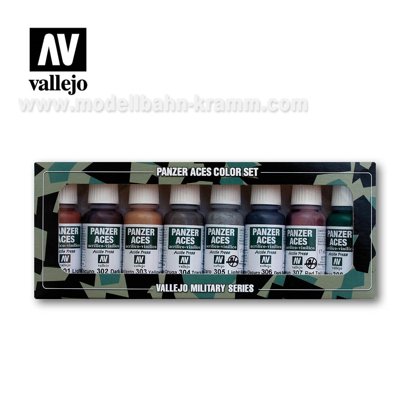 Vallejo 70122, EAN 2000008824002: Panzer Aces Color Set 1