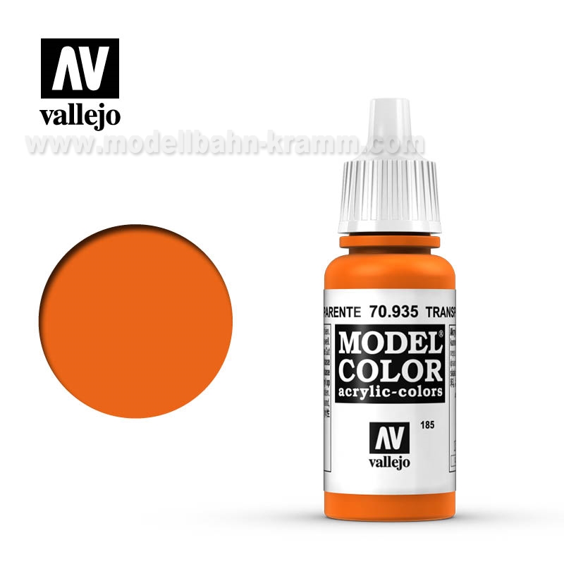 Vallejo 70935, EAN 8429551709354: Orange, Transparent, 17ml