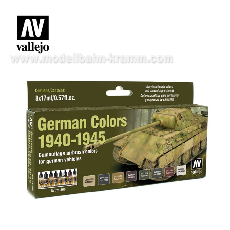 Vallejo 71206, EAN 2000008718929: Dt. Farben 1940-1945 Militär