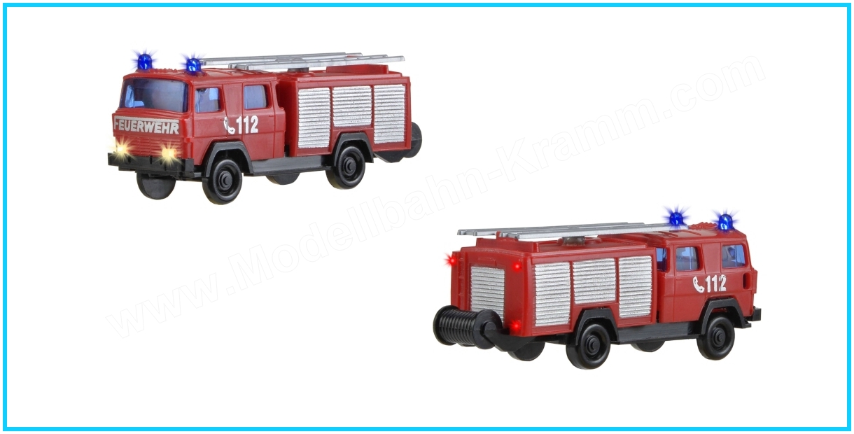 N Feuerwehr-LF 16 MAGIRUS mit elektrischem Blaulicht und Beleuchtung