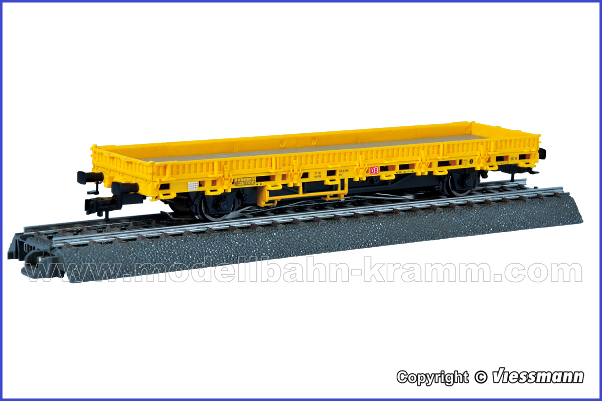 Viessmann 2316, EAN 4026602023168: H0 AC Sound Niederbordwagen mit Antrieb, gelb