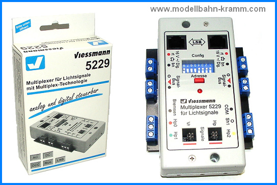 Viessmann 5229, EAN 4026602052298: Multiplexer für Lichtsignale mit Multiplex- Technologie