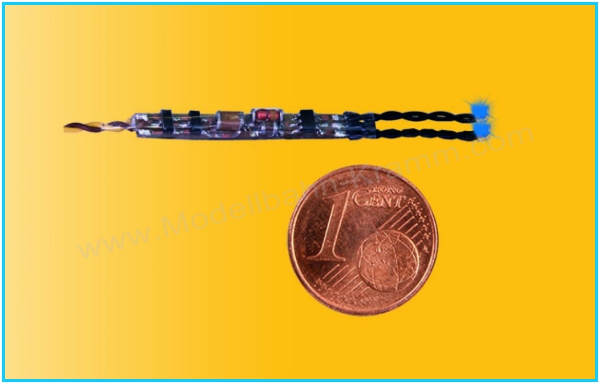 Viessmann 5271, EAN 4026602052717: Mini-LED blau, 2 Stück mit Mikro-Blinkelektronik