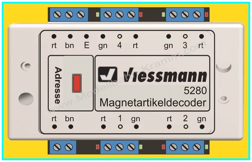 Viessmann 5280, EAN 4026602052809: Multiprotokoll Schalt- und Weichendecoder