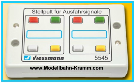 Viessmann 5545, EAN 4026602055459: Tasten-Stellpult 4-begriffig