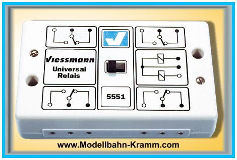 Viessmann 5551, EAN 4026602055510: Universal-Relais 1 x 4UM