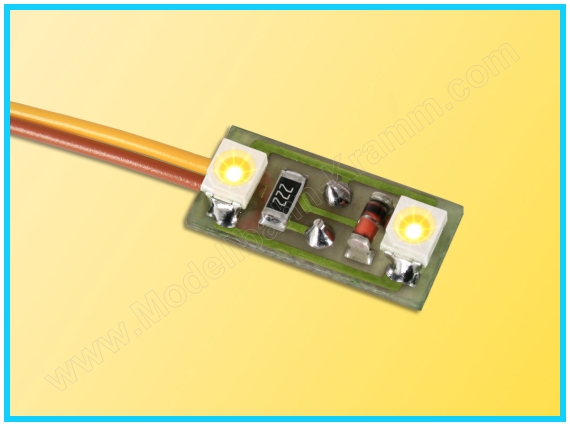 Viessmann 6017, EAN 4026602060170: Hausbeleuchtung, 2 LEDs gelb, Packungsinhalt: 3 Stück a 2-LEDs.
