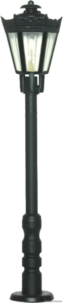 Viessmann 6071, EAN 4026602060712: H0 Parklaterne schwarz mit klarem Schirm, LED warmweiß