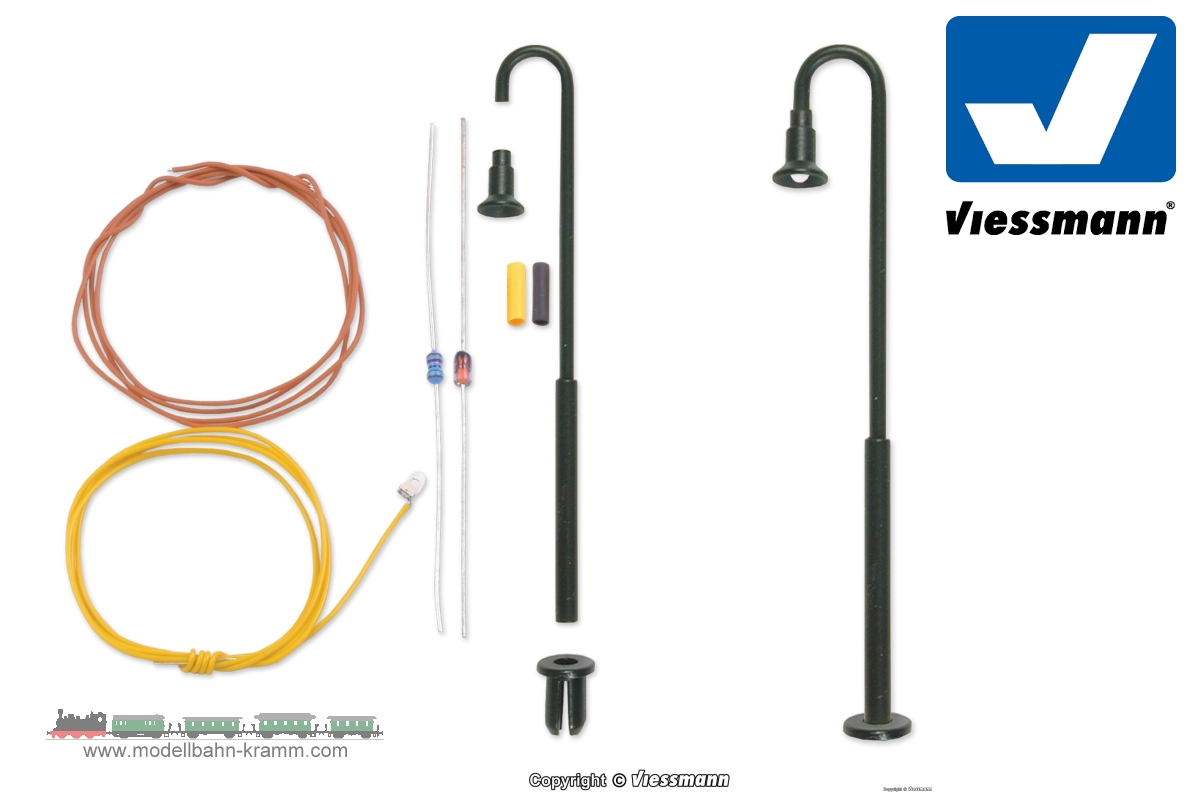 Viessmann 6624, EAN 4026602066240: N Bausatz Bogenleuchte, LED warmweiß