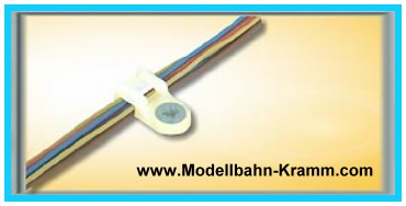 Viessmann 6846 Kabelbinder-Halter mit Schrauben, 100 Stück, 22,00 €
