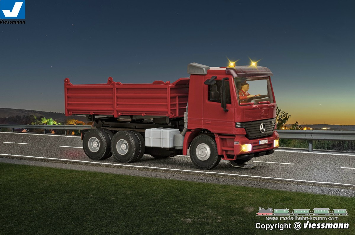Viessmann 8001, EAN 4026602080017: H0 CarMotion basic starter set, MB ACTROSdump truck with rotating