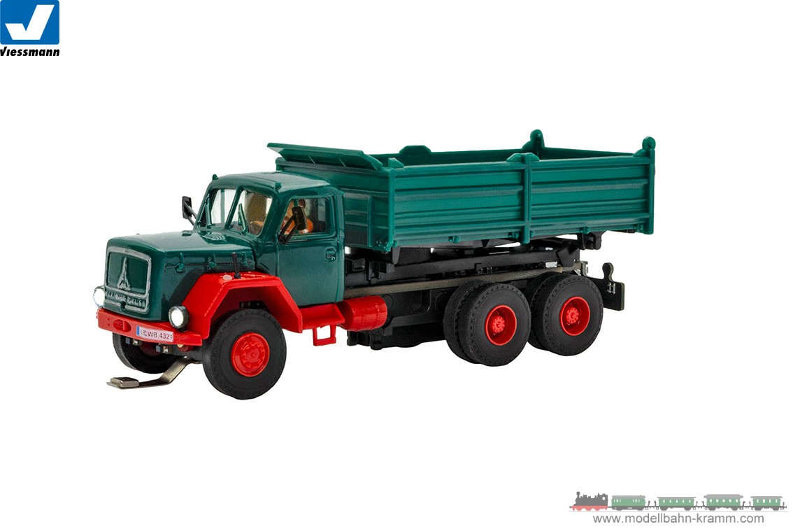 Viessmann 8018, EAN 4026602080185: H0 MAGIRUS DEUTZ 3-axle dump truck,basic, functional model