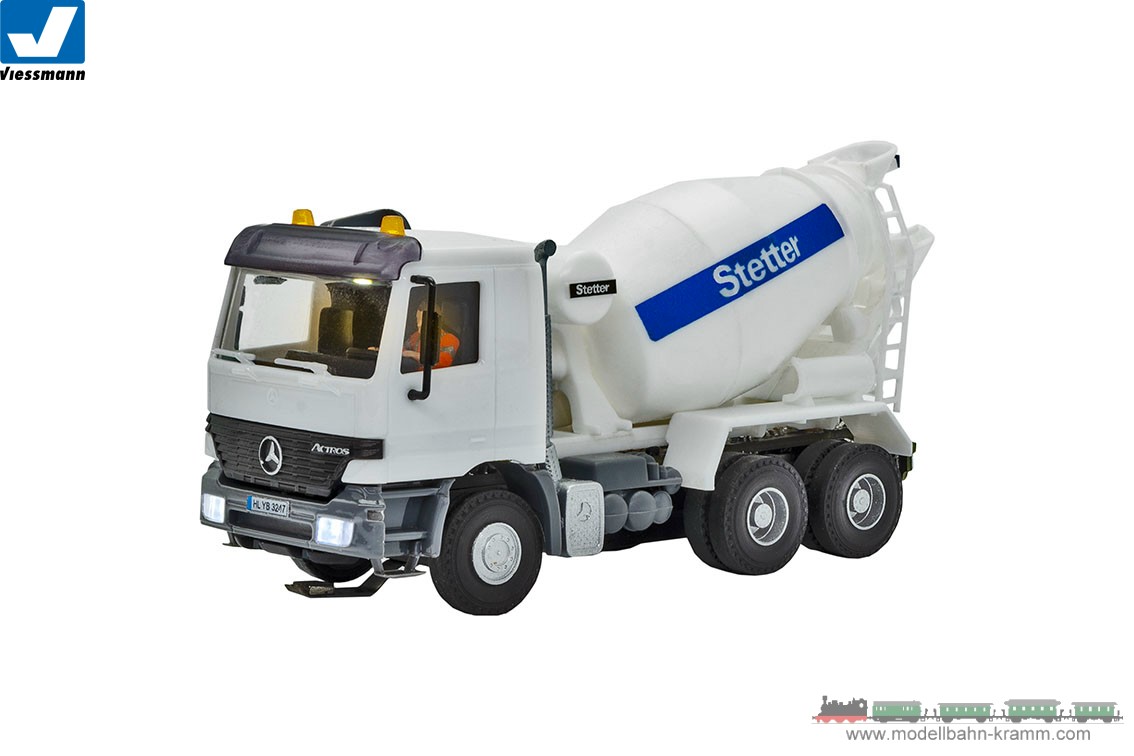 Viessmann 8031, EAN 4026602080314: H0 MB ACTROS 3-axle concrete mixer truck withrotating flashing lig
