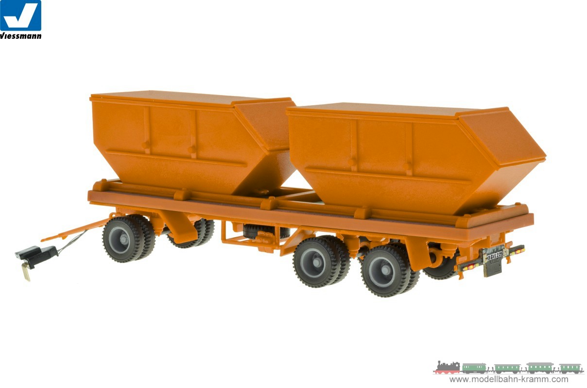 The trailer with rear lighting is equipped with a