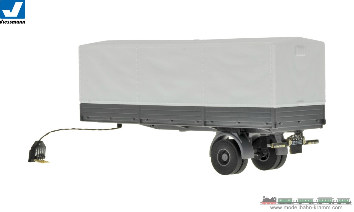 The semitrailer with rear lighting is equipped wit