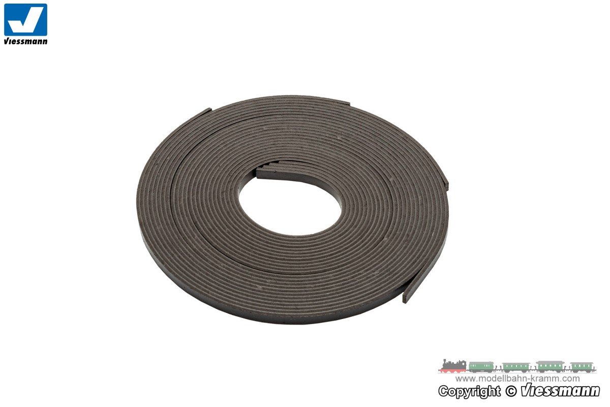 The magnetic tape is polarized on its surface (sou