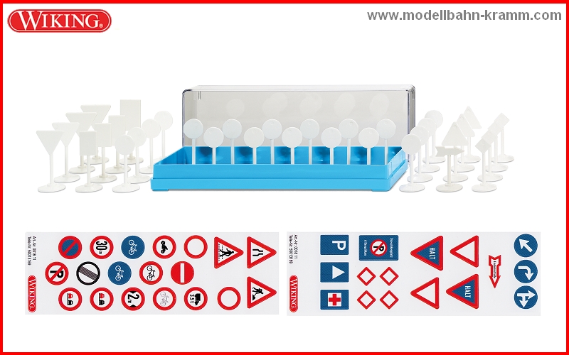 Wiking 001811, EAN 4006190018111: Zubehör, Verkehrsschilder