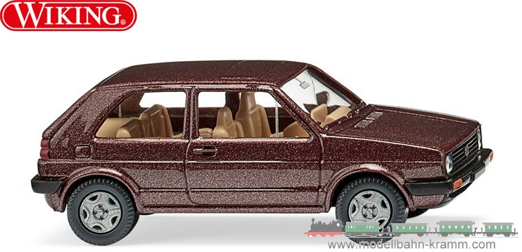 Wiking 004504, EAN 4006190045049: 1:87 VW Golf II - umbrabraun-metallic