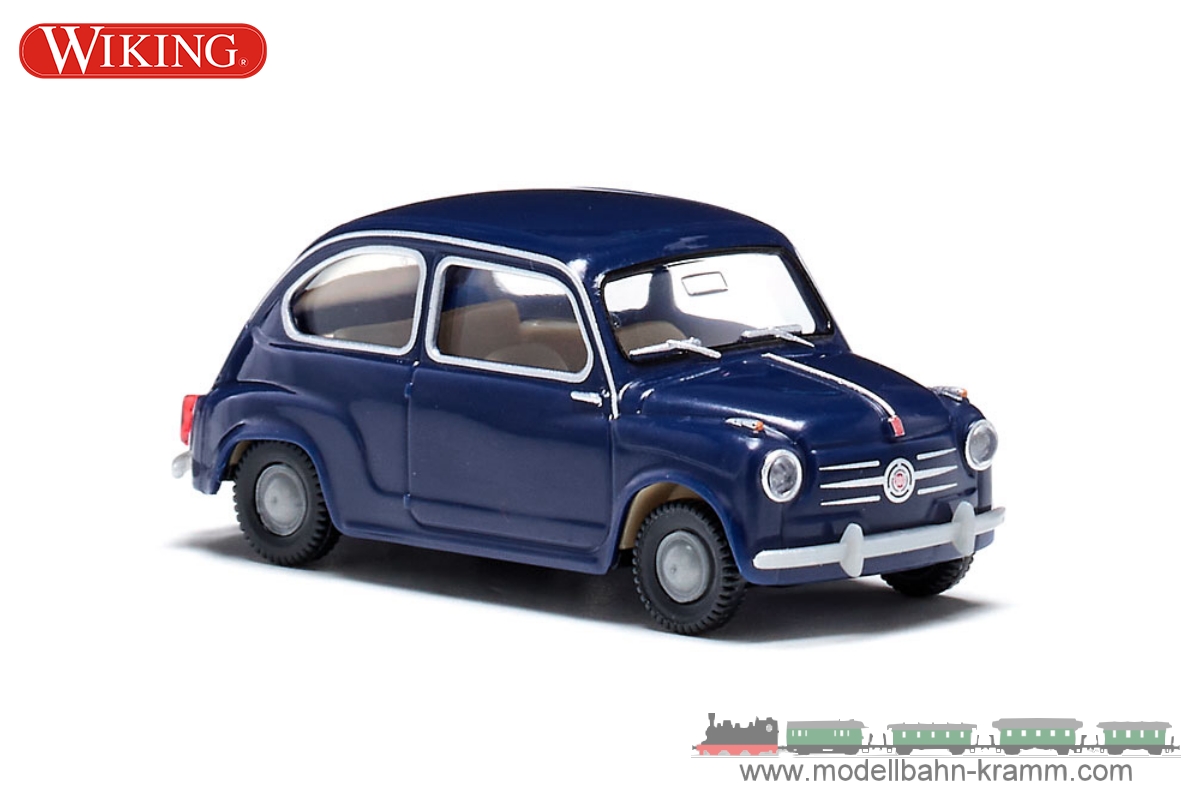 Wiking 009907, EAN 4006190099073: Fiat 600 dunkelblau