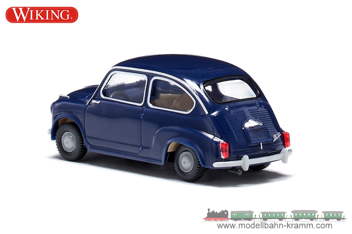 Wiking 009907, EAN 4006190099073: Fiat 600 dunkelblau
