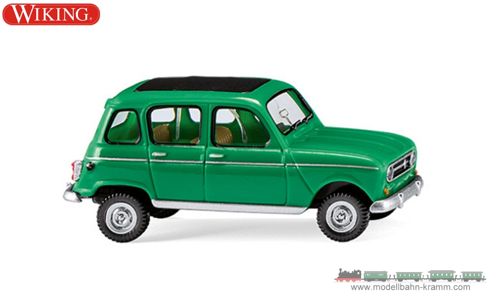 Wiking 022446, EAN 4006190224468: 1:87 Renault 4 (1967) mit Faltdach, grün