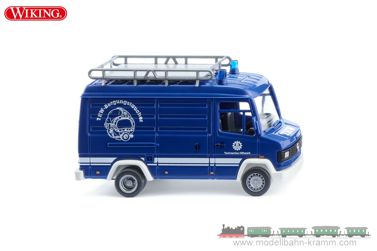 Wiking 027201, EAN 4006190272018: 1:87 THW - Kastenwagen (MB 507 D)