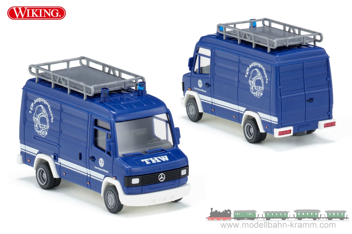 Wiking 027201, EAN 4006190272018: 1:87 THW - Kastenwagen (MB 507 D)