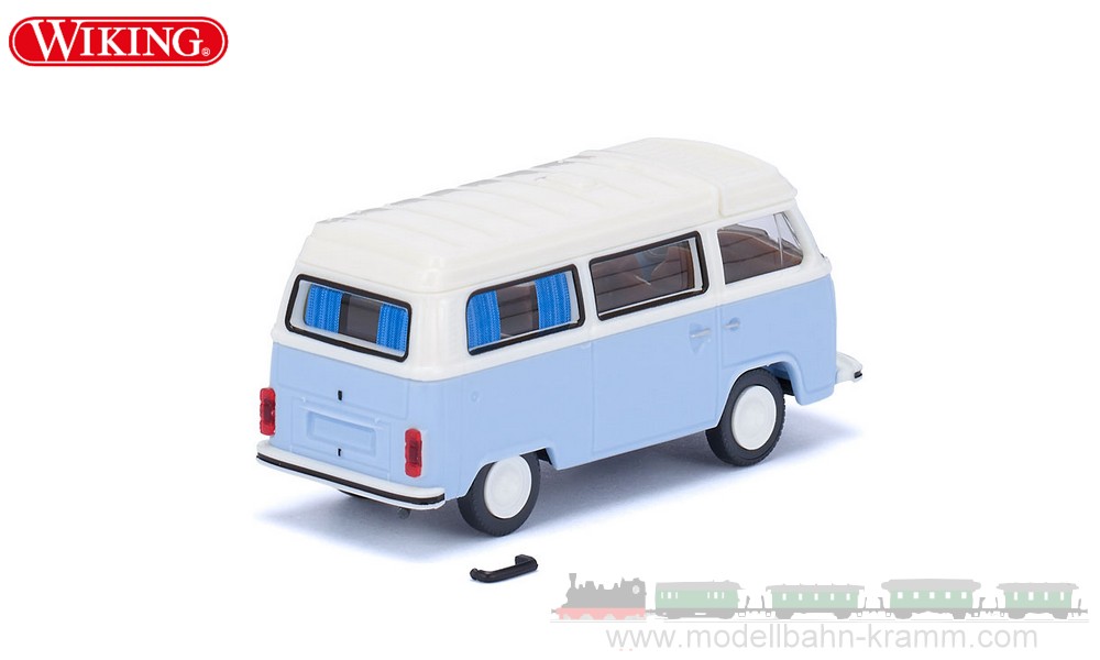 Wiking 031804, EAN 4006190318044: VW T2b Campingbus blau/weiß