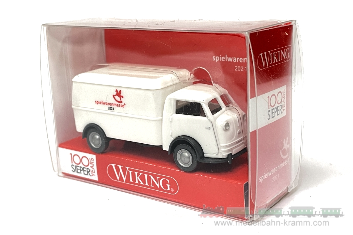 Wiking 033550, EAN 2000075391155: H0/1:87 Tempo Matador Kasten Spielwarenmesse 2021