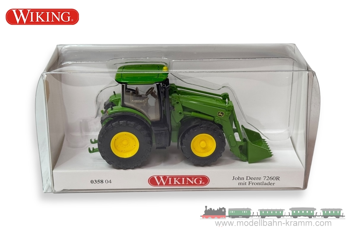 Wiking 035804, EAN 4006190358040: John Deere 7260R m.Frontlader