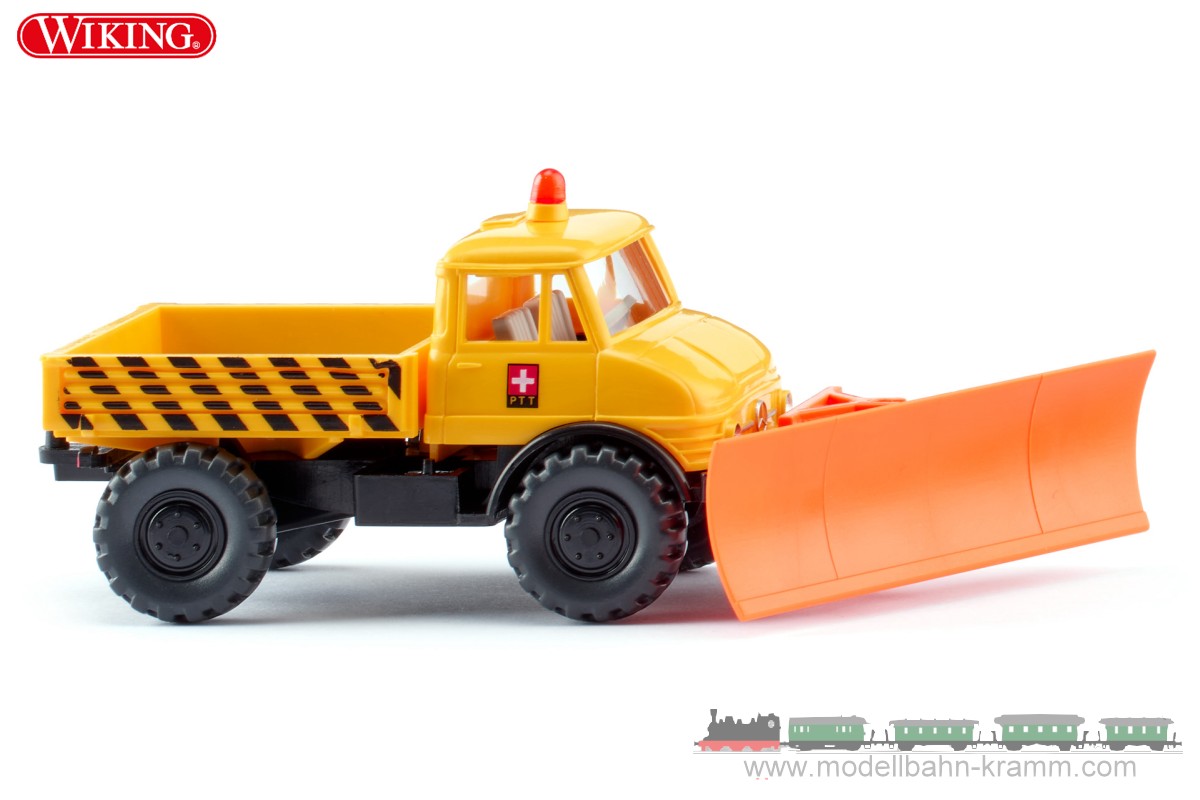 Wiking 037110, EAN 4006190371100: Unimog U406 Schneepflug PTT
