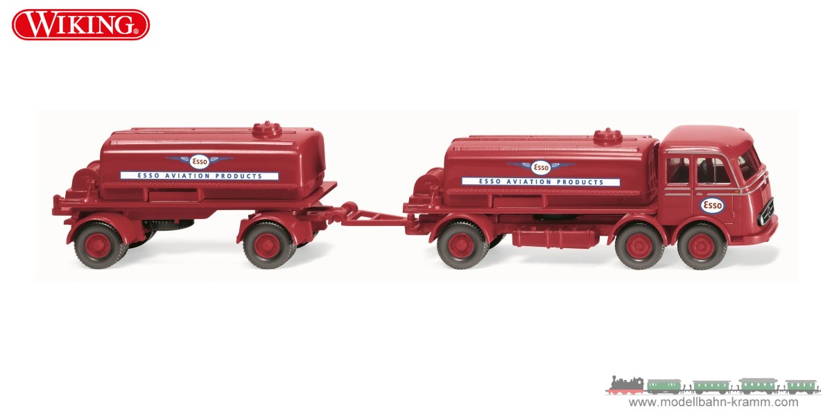 Wiking 042904, EAN 4006190429047: H0/1:87 MB LP 333 Tankwagenhängerzug Esso