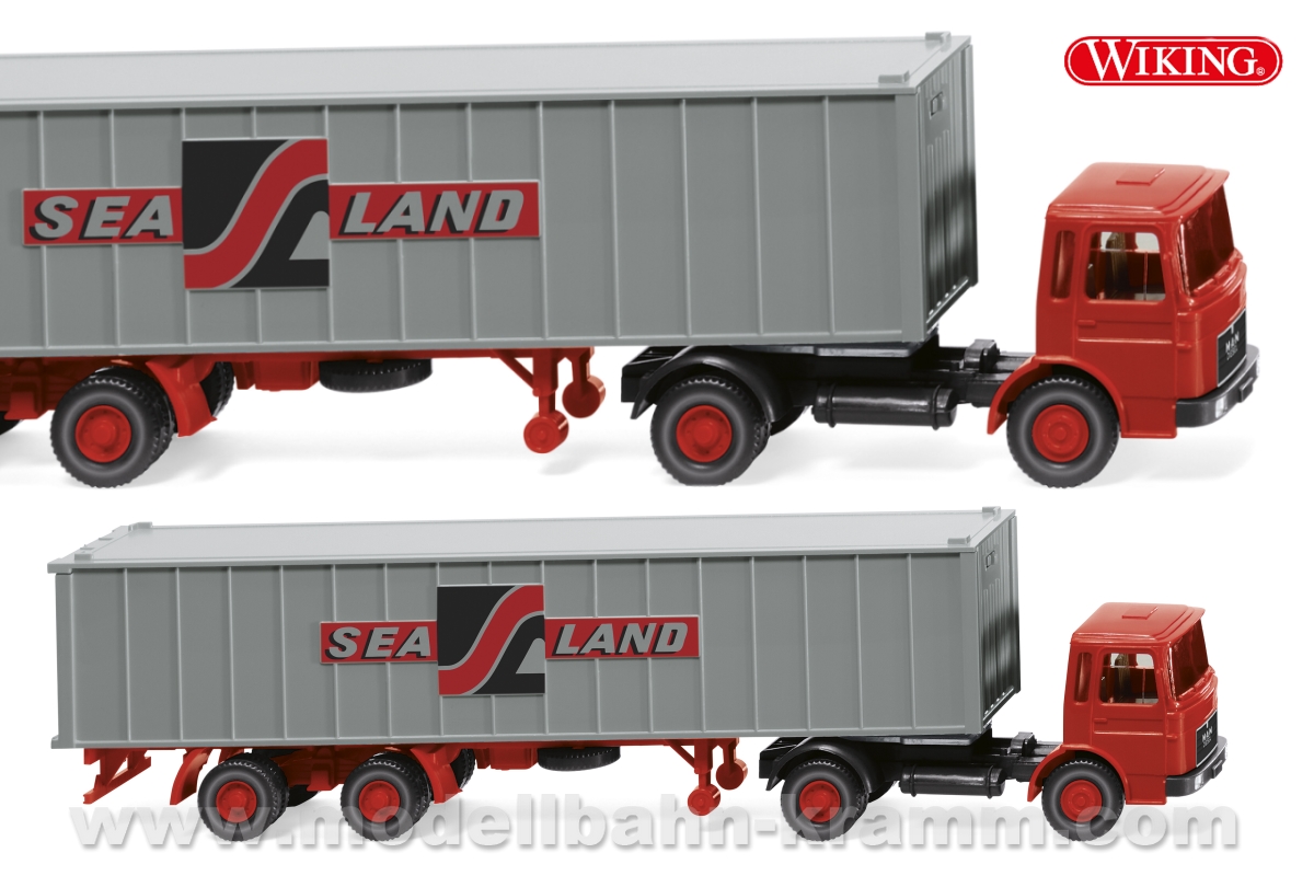 Wiking 052304, EAN 4006190523042: MAN Container-SZG Sealand