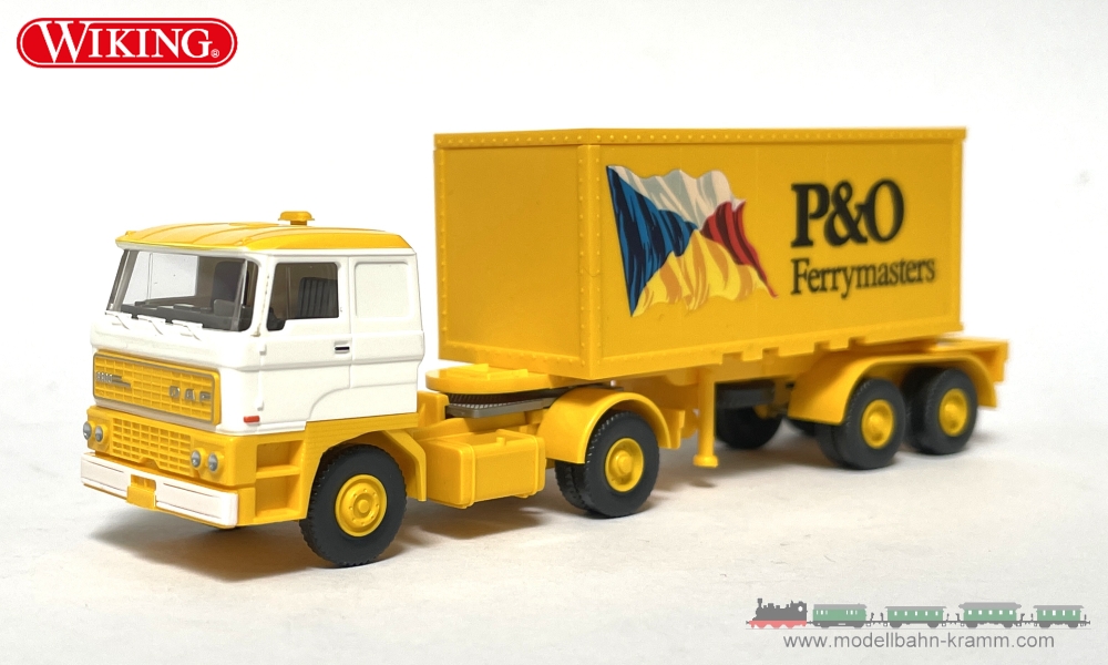 Wiking 052603, EAN 4006190526036: H0/1:87 DAF Containersattelzug 20´ P&O