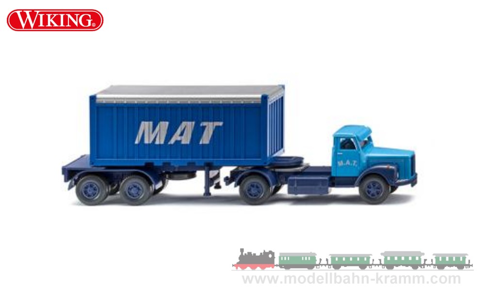 Wiking 052604, EAN 4006190526043: 1:87 Containersattelzug 20´ (Scania) M.A.T.