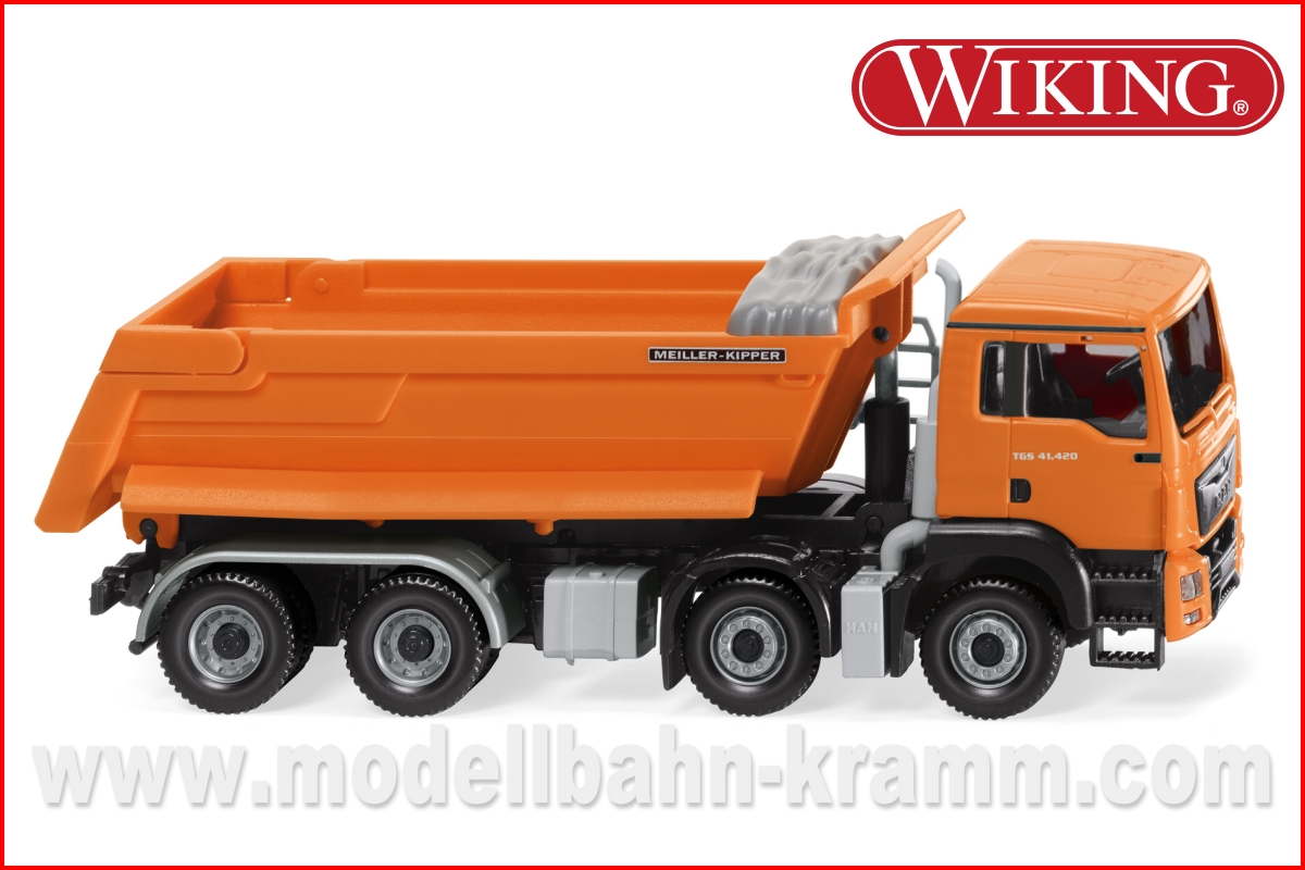 Wiking 067448, EAN 4006190674485: MAN TGSE6 Muldenkipper orange