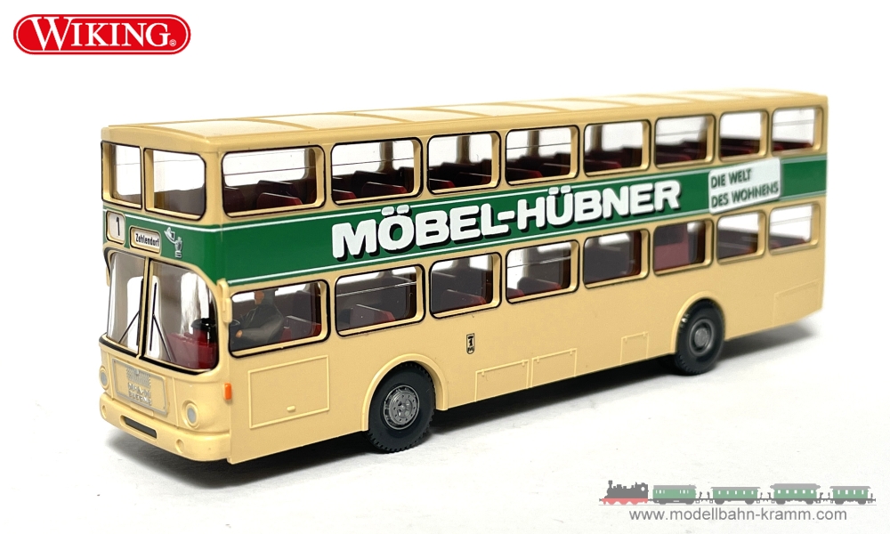 Wiking 073004, EAN 4006190730044: H0/1:87 MAN SD 200 Doppeldeckerbus Möbel Hübner