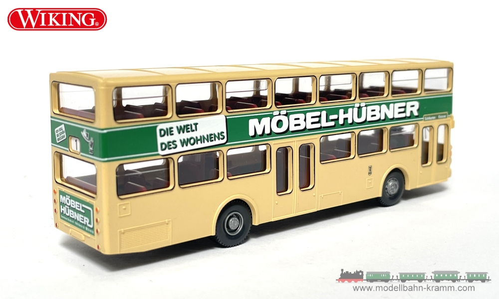 Wiking 073004, EAN 4006190730044: H0/1:87 MAN SD 200 Doppeldeckerbus Möbel Hübner