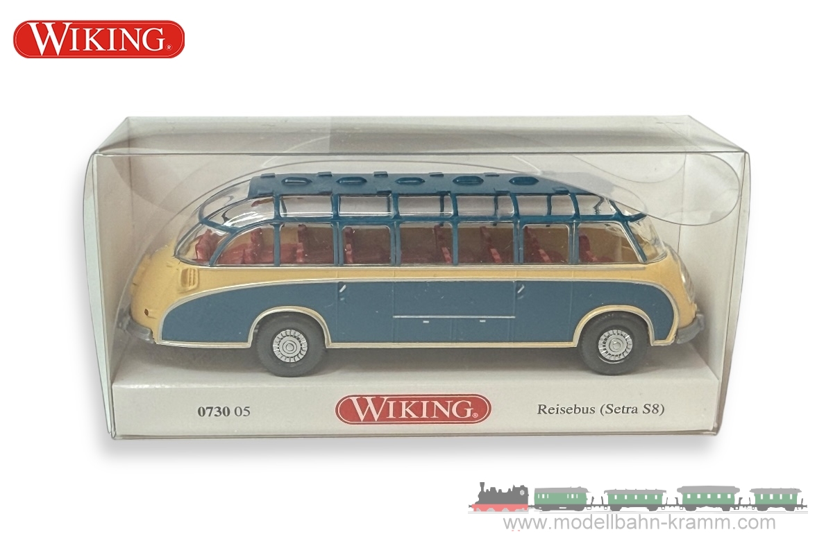 Wiking 073005, EAN 4006190730051: Setra S8 beige/blau