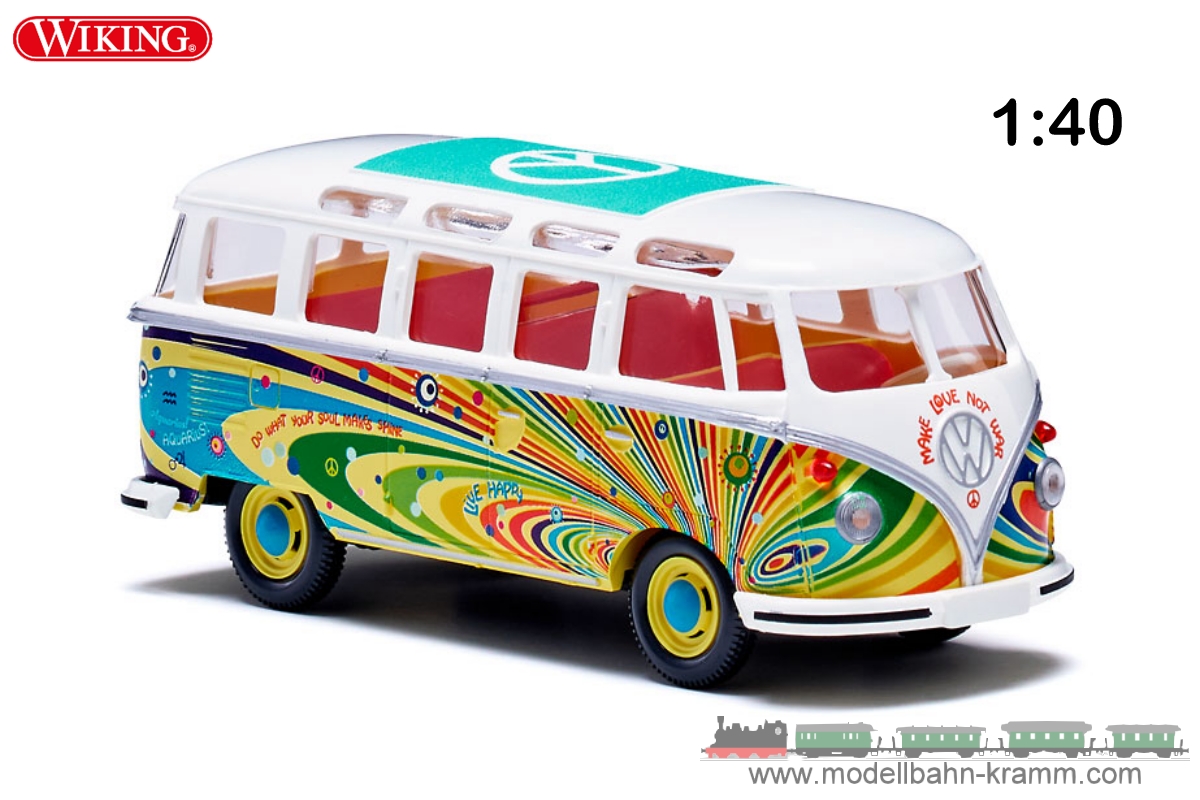 Wiking 076502, EAN 4006190765022: VW T1 Samba Flower Power