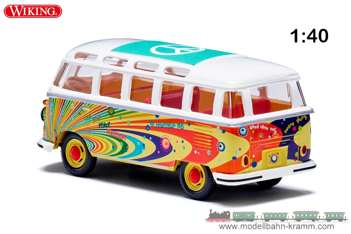 Wiking 076502, EAN 4006190765022: VW T1 Samba Flower Power