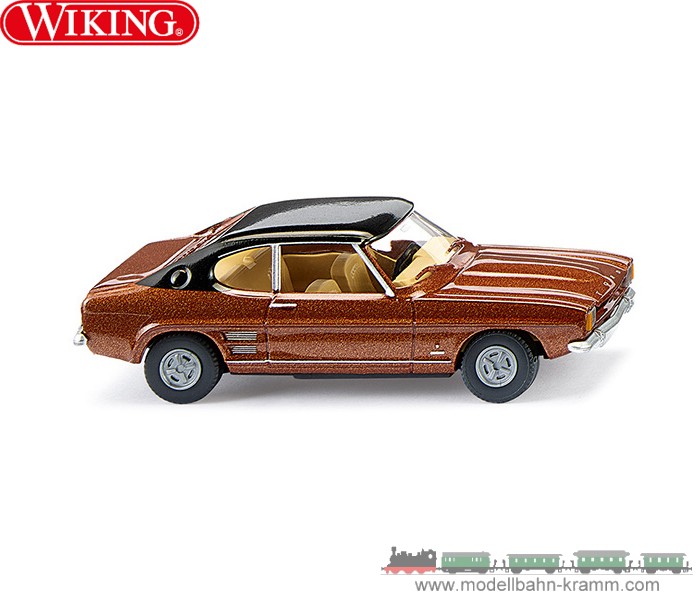 Wiking 082108, EAN 4006190821087: 1:87 Ford Capri I - kupferbraun met. mit schwarzem Dach